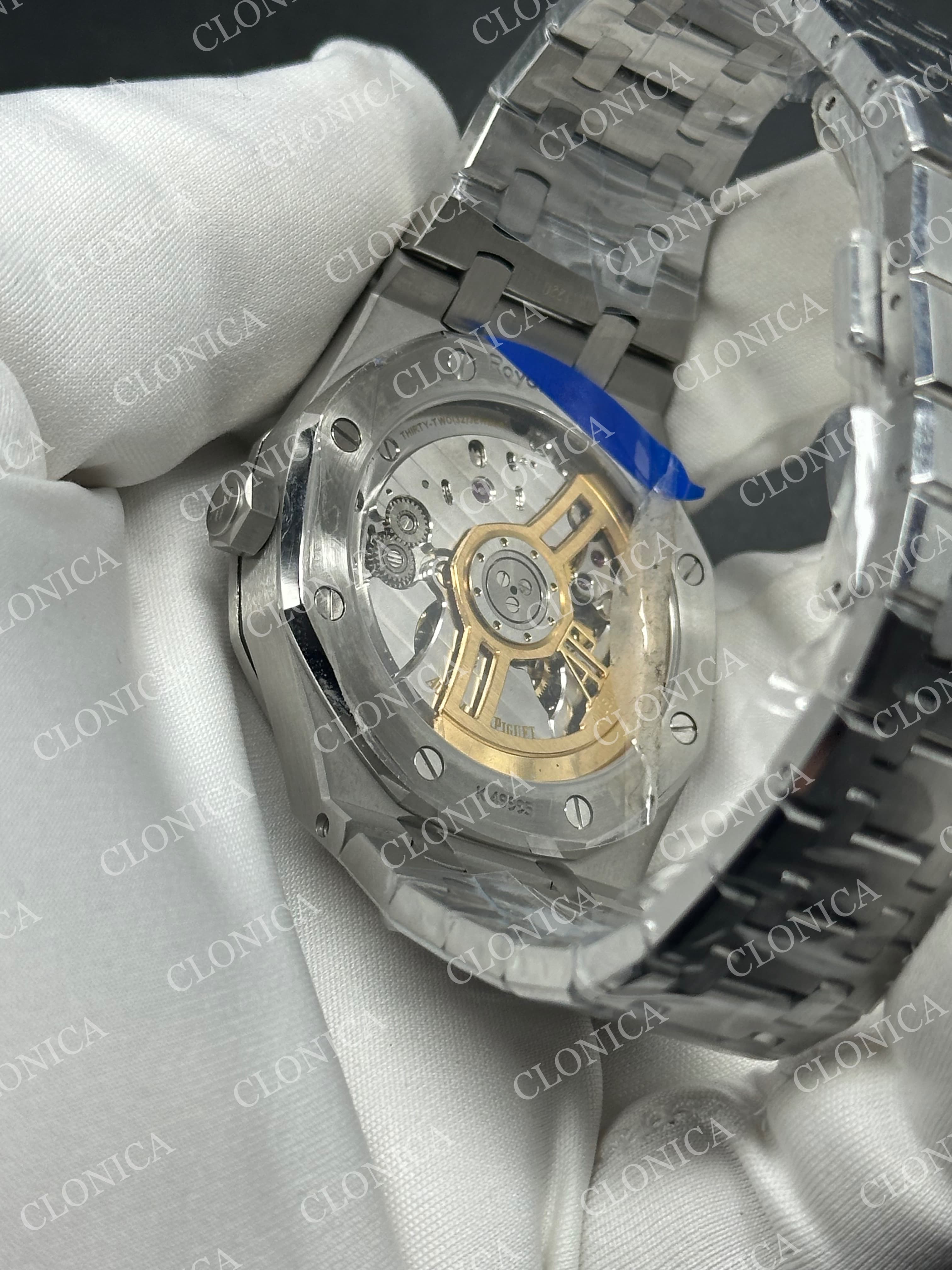 ROYAL OAK 41MM 15510 SS 1:1 GREY TEXTURED DIAL ON SS BRACELET SUPER CLONE A4302 — view 5