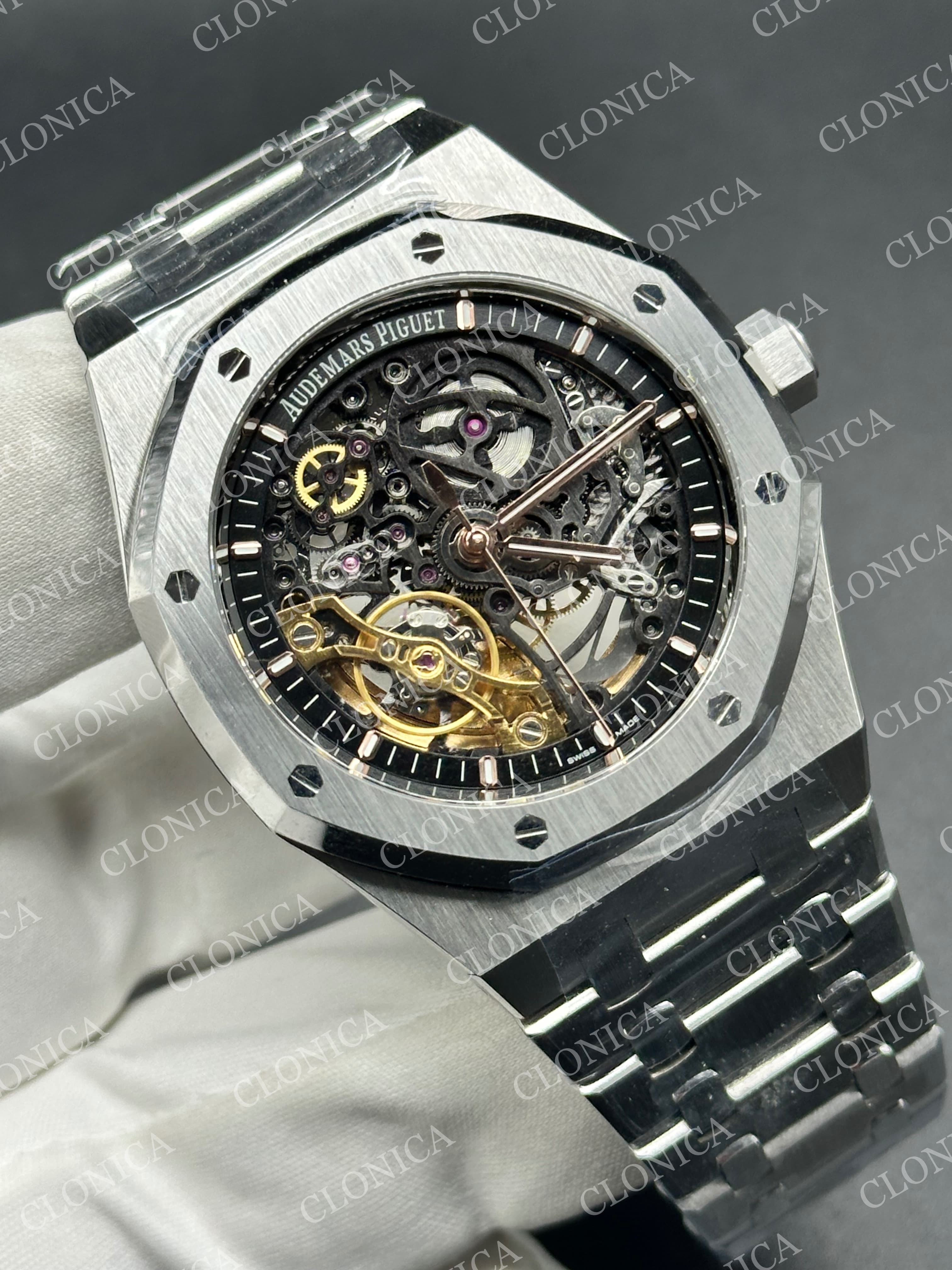 ROYAL OAK 41MM OPENWORKED 15407 SS BRACELET SA3132 — view 2