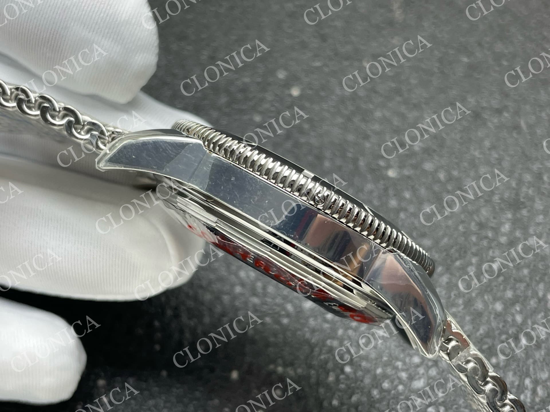 SUPEROCEAN 42MM AB2010 SS GREEN DIAL BLACK CERAMIC BEZEL ON SS BRACELET A2824 — view 9