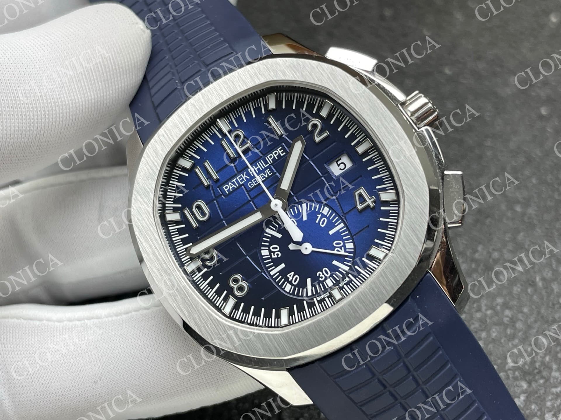 AQUANAUT 5968 SS BLUE DIAL — view 2