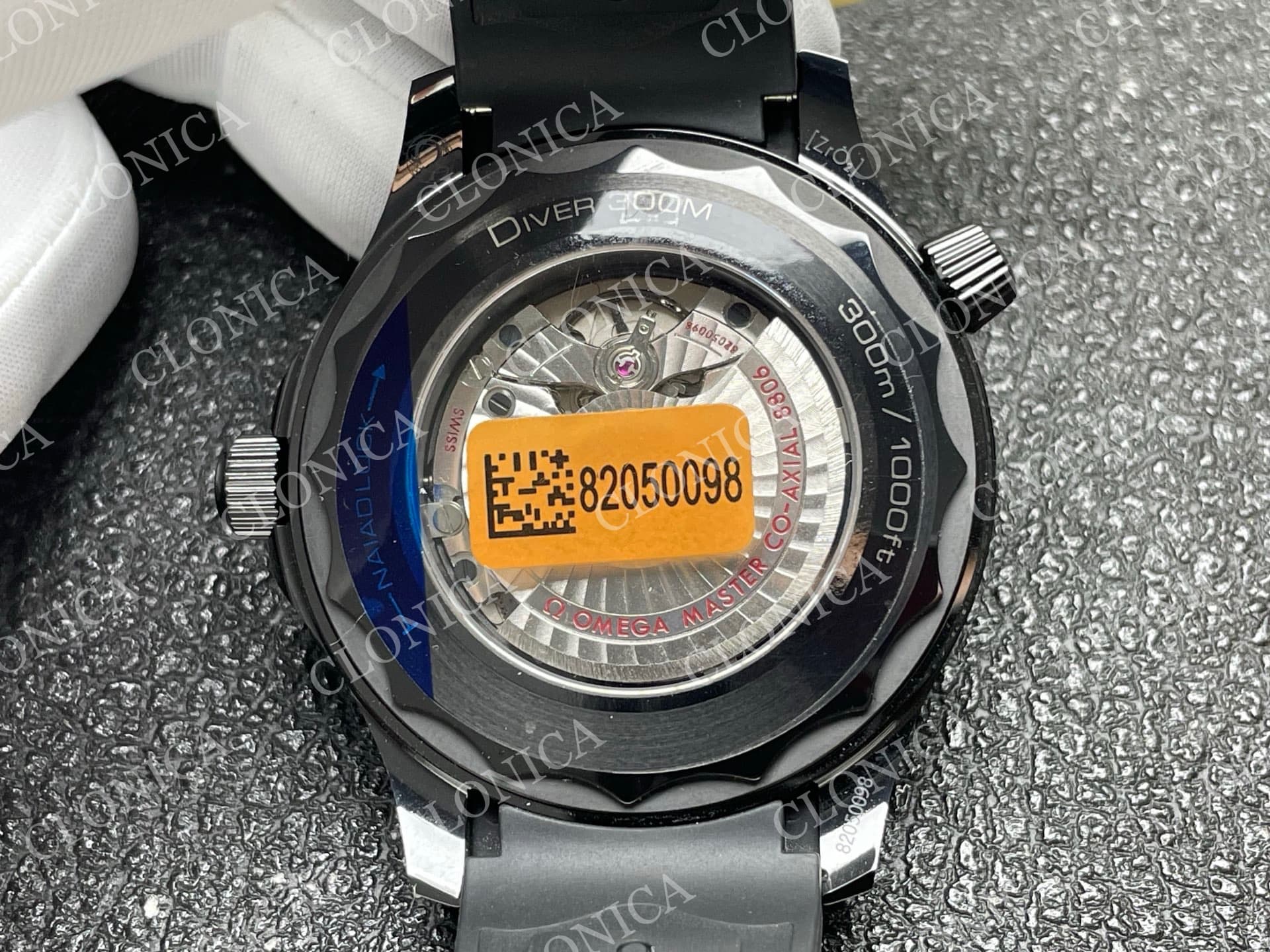 SEAMASTER DIVER 300M BLACK CERAMIC/DLC BLACK DIAL — view 8