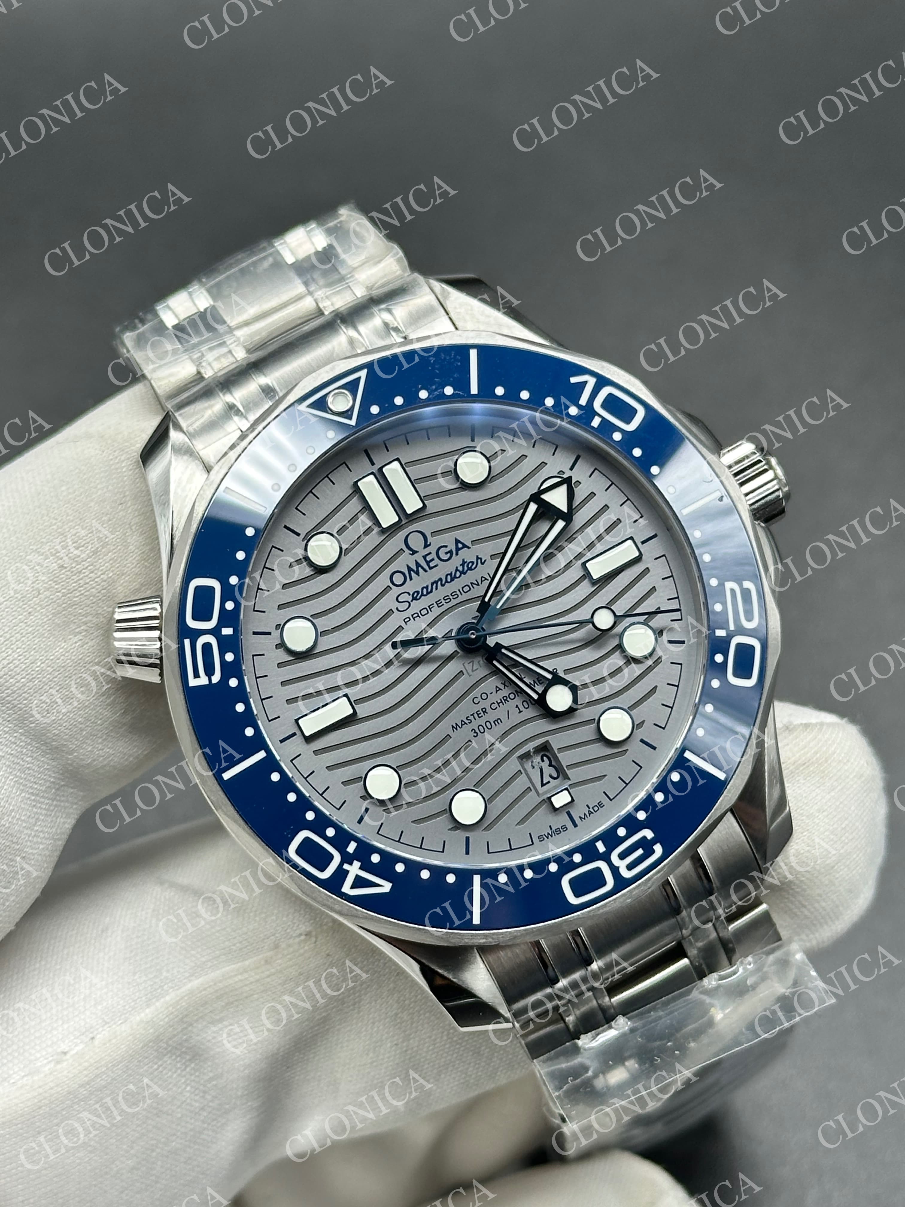 SEAMASTER DIVER 300M BLUE CERAMIC WITH BLUE DIAL — view 2