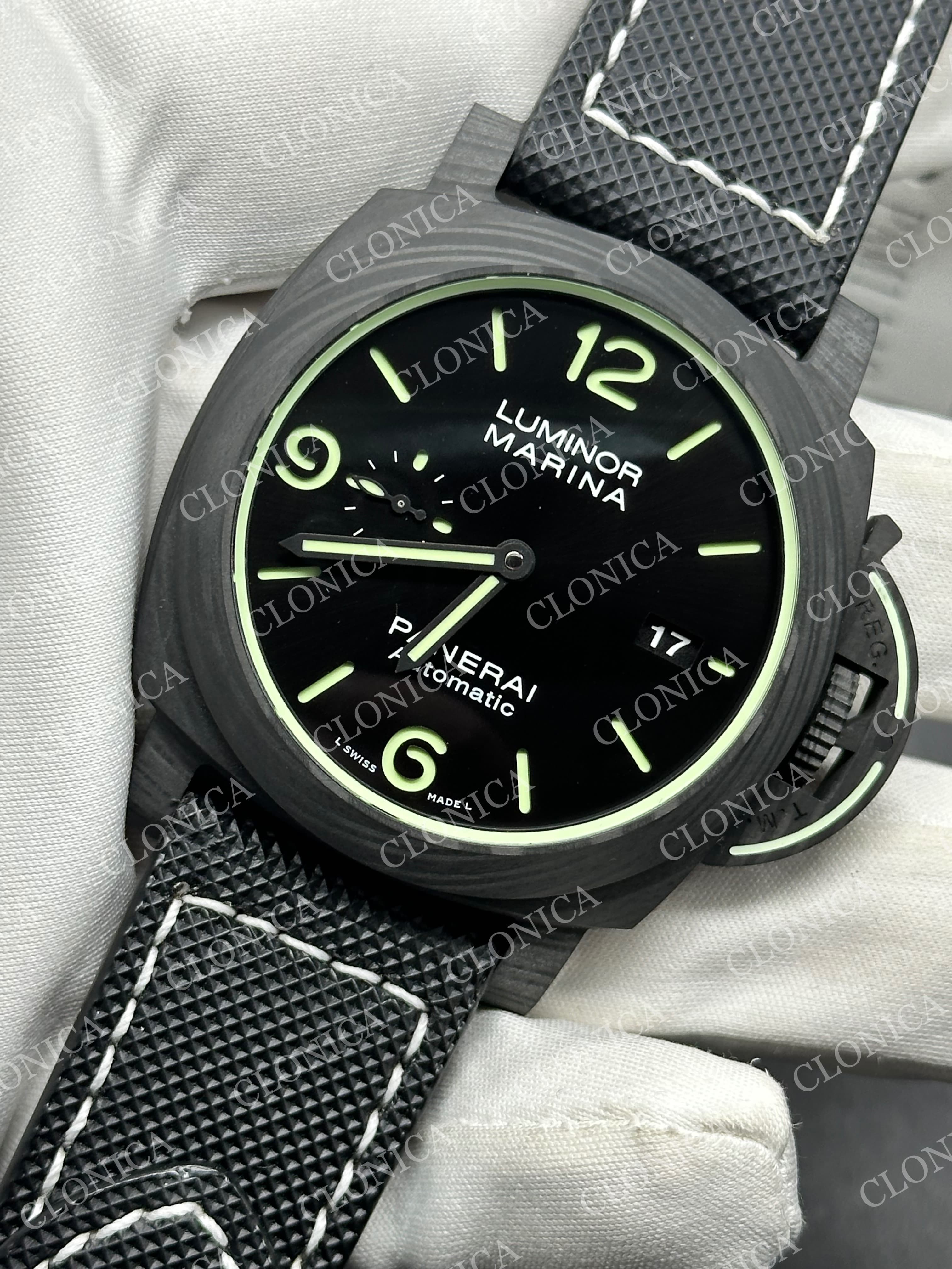 PAM1118 CARBOTECH ON BLACK KEVLAR COMPOSITE STRAP P.9010 CLONE — view 3