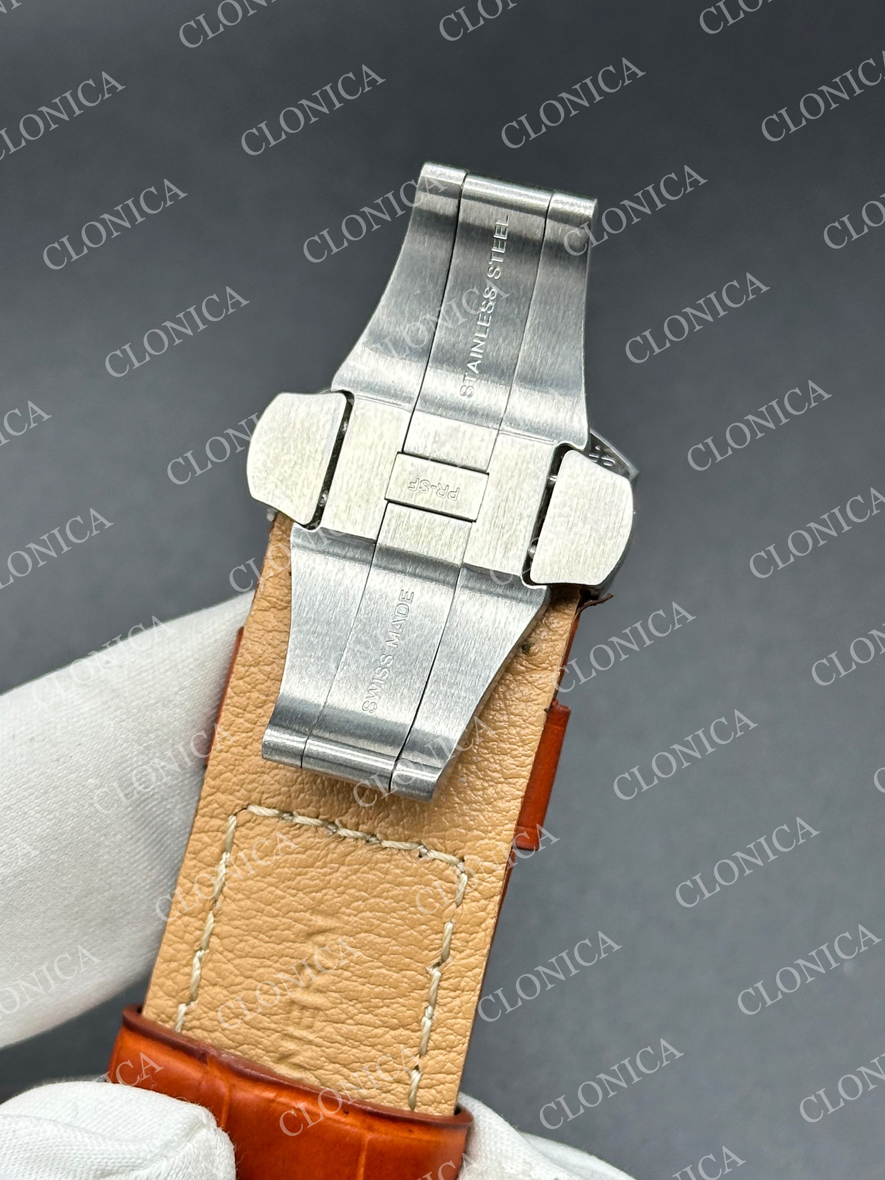 PAM088 1:1 GREEN DIAL ON BROWN LEATHER STRAP P.9010 CLONE — view 8