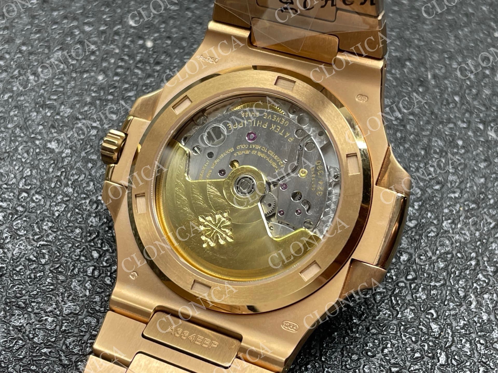 NAUTILUS 5711 RG BROWN TEXTURED DIAL — view 8