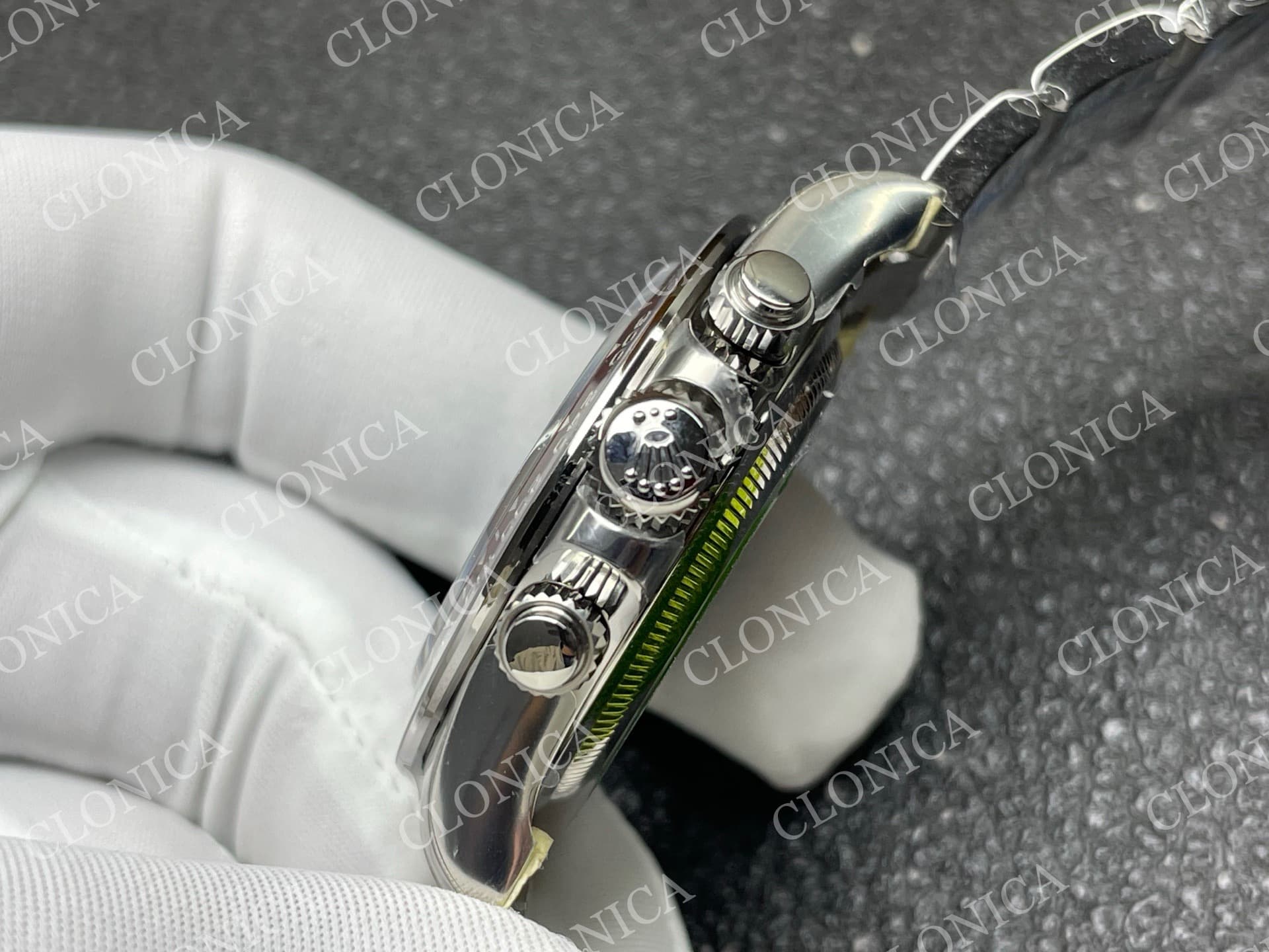 DAYTONA 126506 GAIN WEIGHT ICE BLUE DIAL STICK MARKERS ON BRACELET — view 6