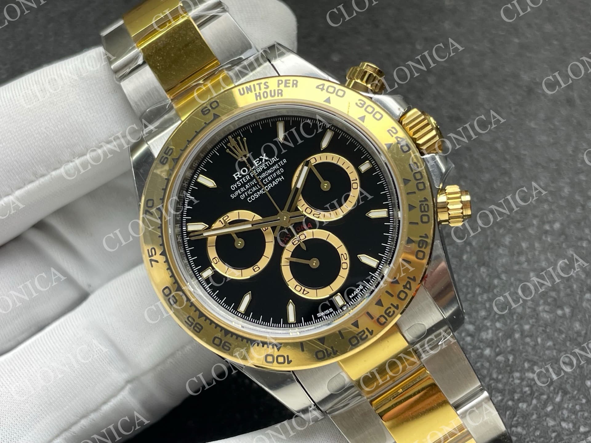 DAYTONA 126503 SS/YG GAIN WEIGHT BLACK DIAL ON OYSTER BRACELET — view 2