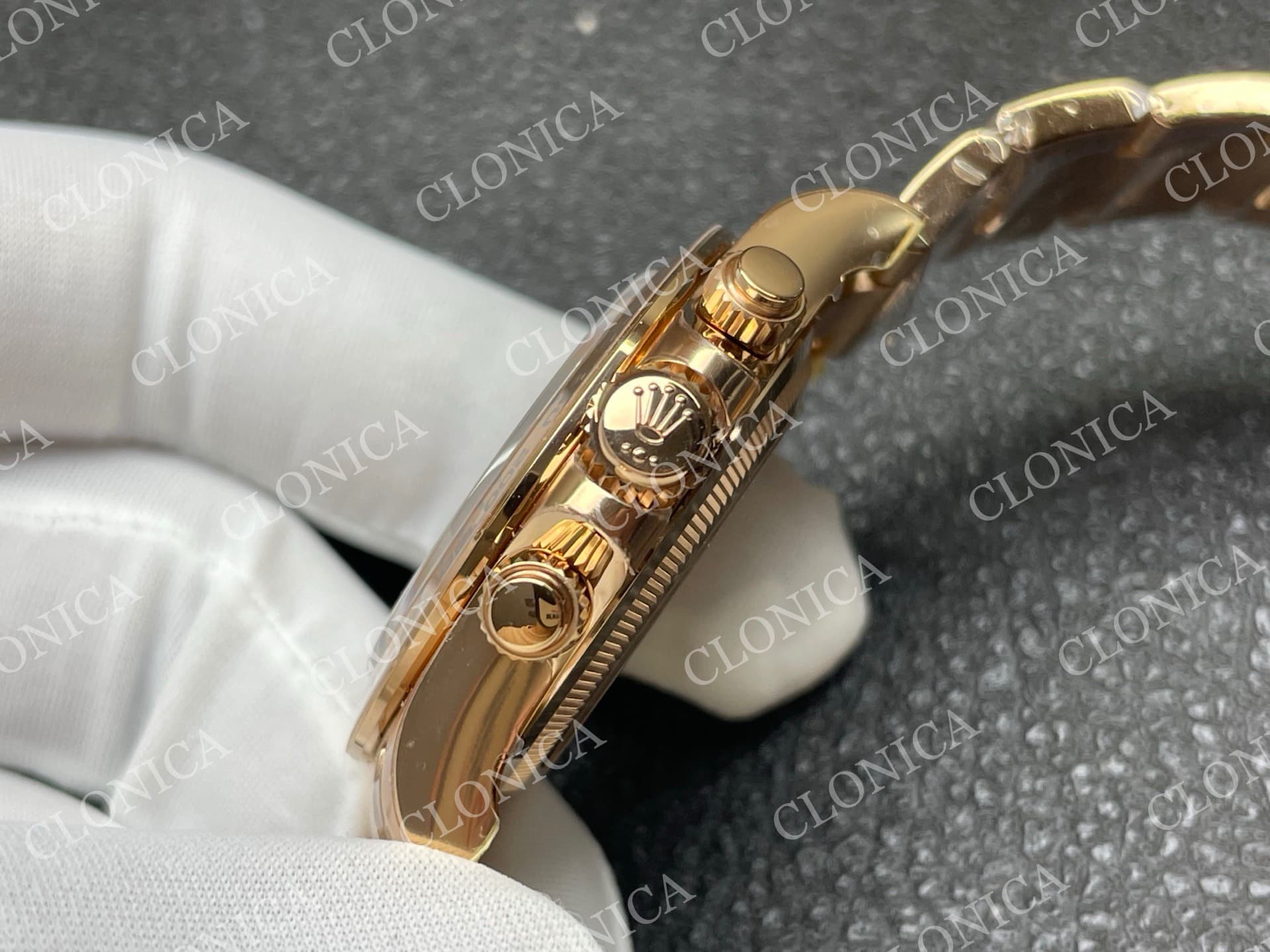 DAYTONA 126505 RG BLACK/SILVER STICK DIAL ON RG BRACLET DD4131 (WEIGHTED) — view 6