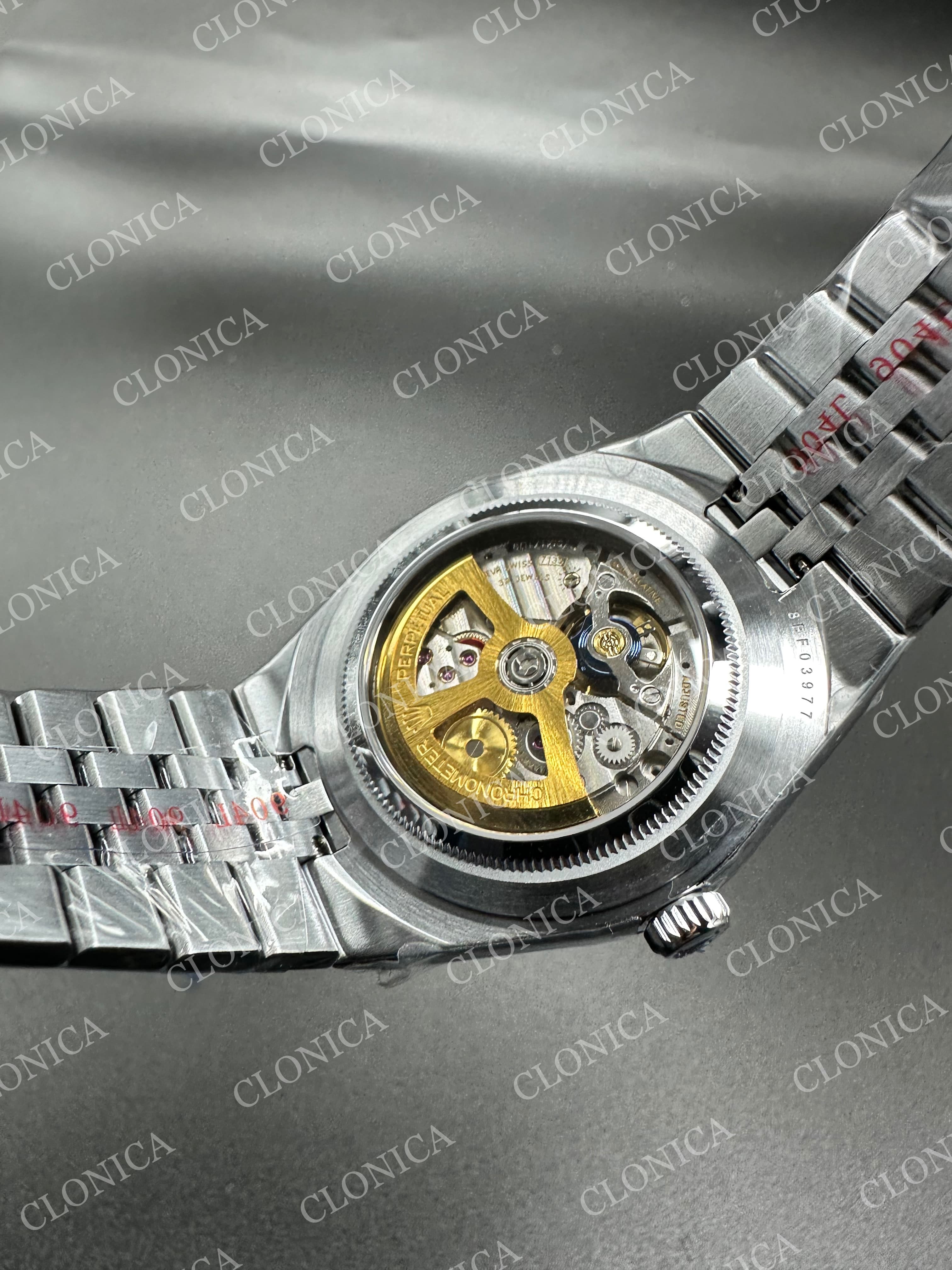 LAND DWELLER 127336 GAIN WEIGHT ICE WHITE DIAL ON SS BRACELET — view 8