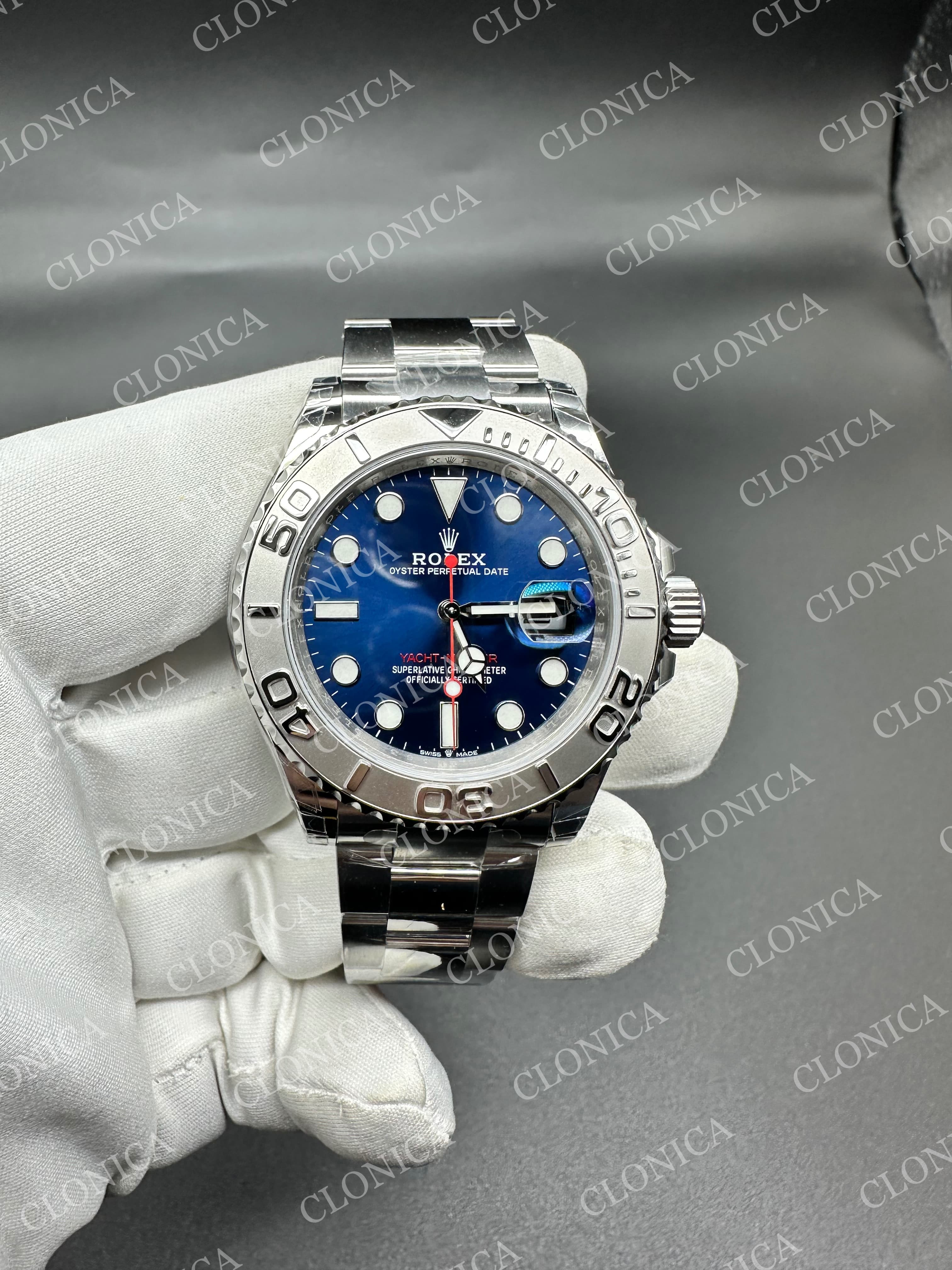 YACHT-MASTER 126622 904L QF 1:1 BEST EDITION BLUE DIAL ON 904L SS BRACELET — view 1