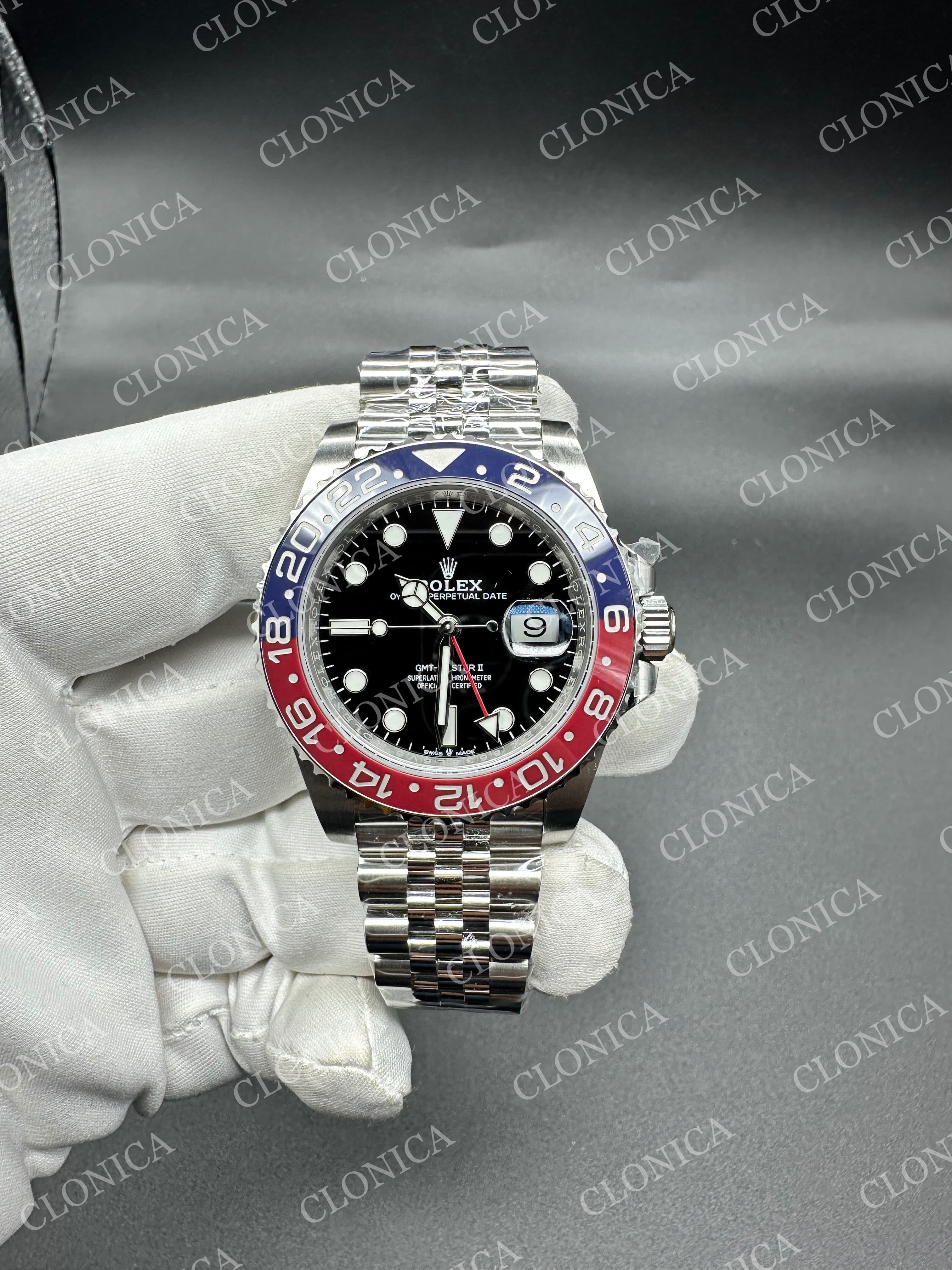 GMT-MASTER II 126710 BLRO 904L SS BLACK DIAL ON JUBILEE BRACELET DD3285 — view 1